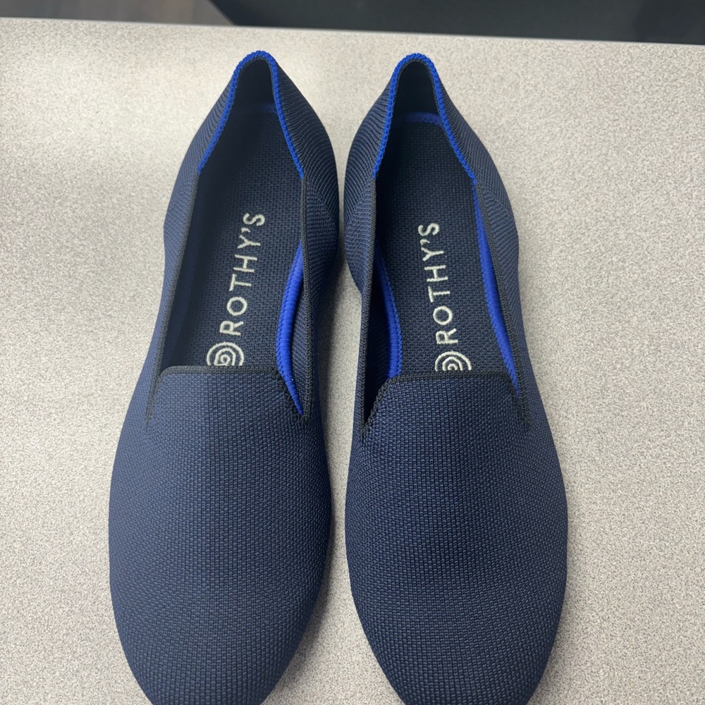 Rothy's The Loafer Slip-On Shoes in Navy